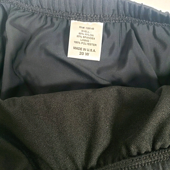 Black Two Piece Tube Top Bathing Suit Size 20W - Picture 7 of 8